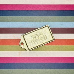 Vintage Y2K Coach Champagne Gold Hangtag